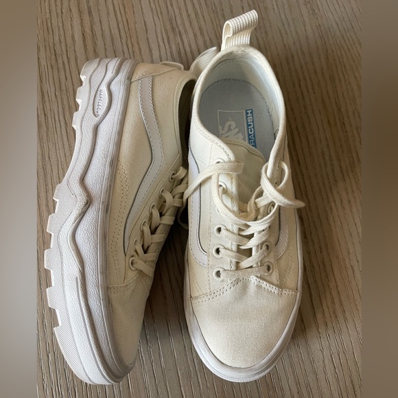 Vans Sentry Old Skool Canvas Sneakers in Off-White - Picture 1 of 8